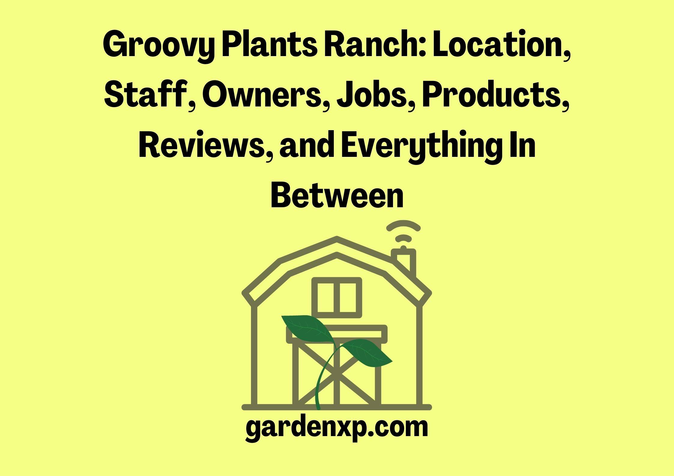 Groovy Plants Ranch: Location, Staff, Owners, Jobs, Products, Reviews, and Everything In Between